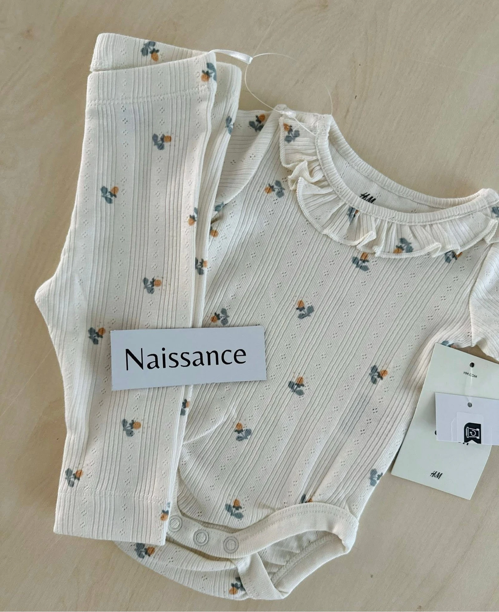 H&M set - baby girl - size birth 50 cm - new – photo 3